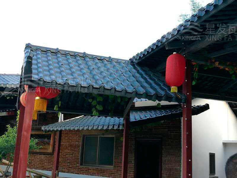 園林建筑搭建樹(shù)脂瓦涼亭，將景觀(guān)與藝術(shù)融合，別具一格！